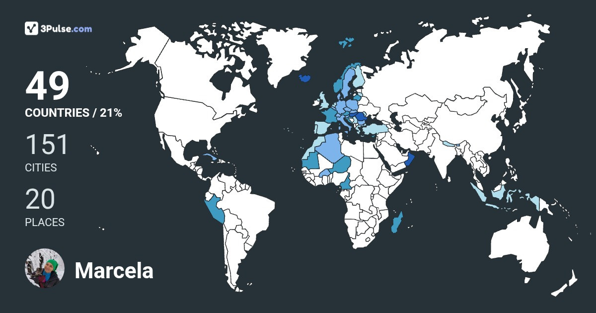 Marcela Campian's Travel Map Image