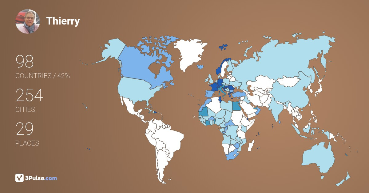 Изображение Карты путешествий Thierry Musset