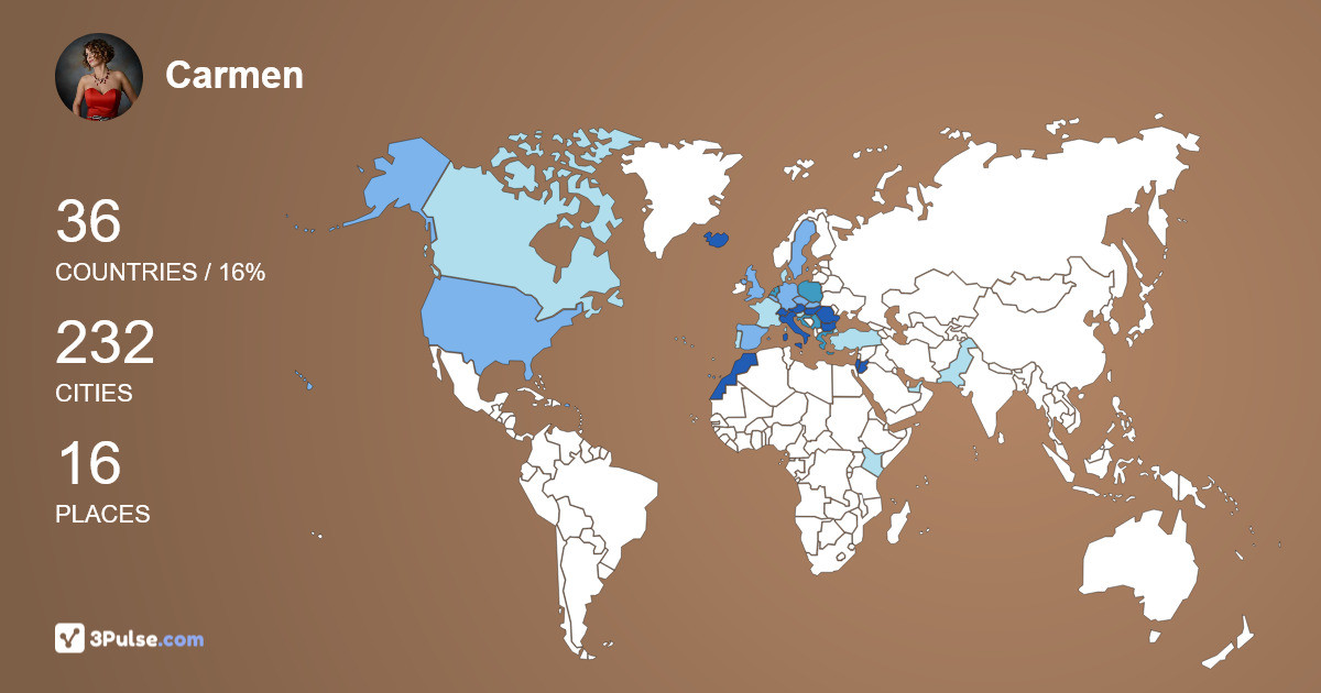 Изображение Карты путешествий Carmen Copaci