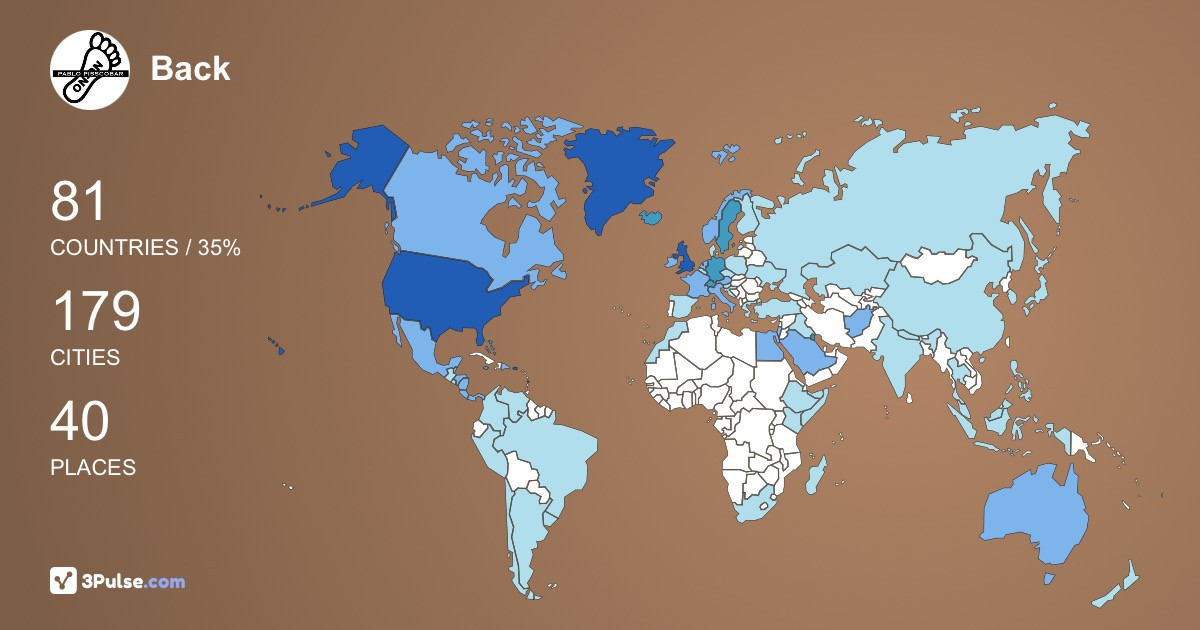 Back Raider's Travel Map Image