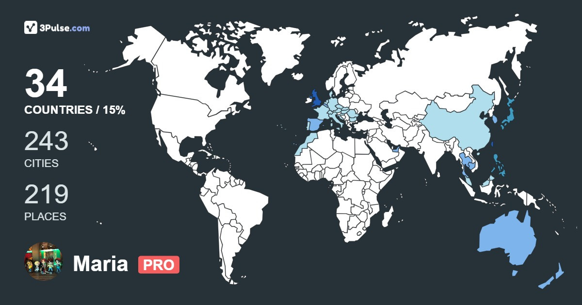Maria Eleazar's Travel Map Image