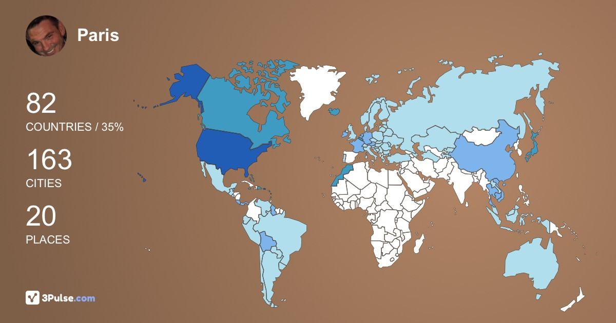 Изображение Карты путешествий Paris Bouchard