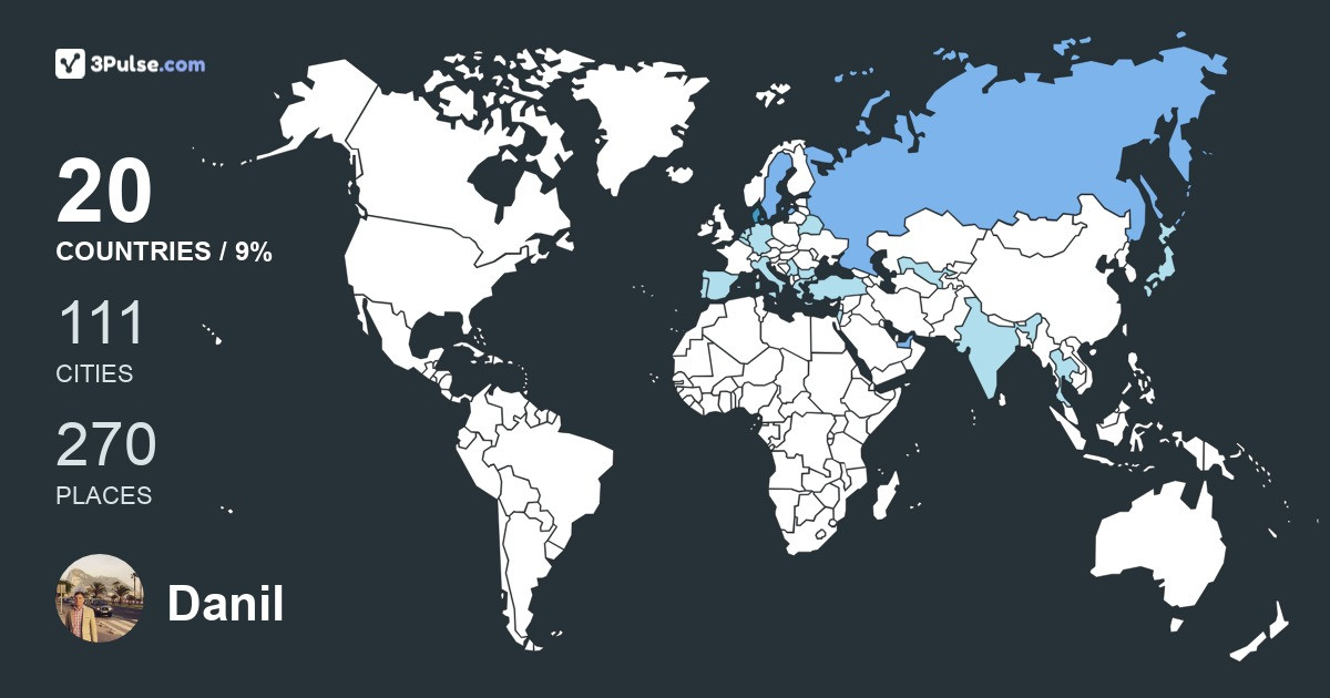 Изображение Карты путешествий Danil Filonov