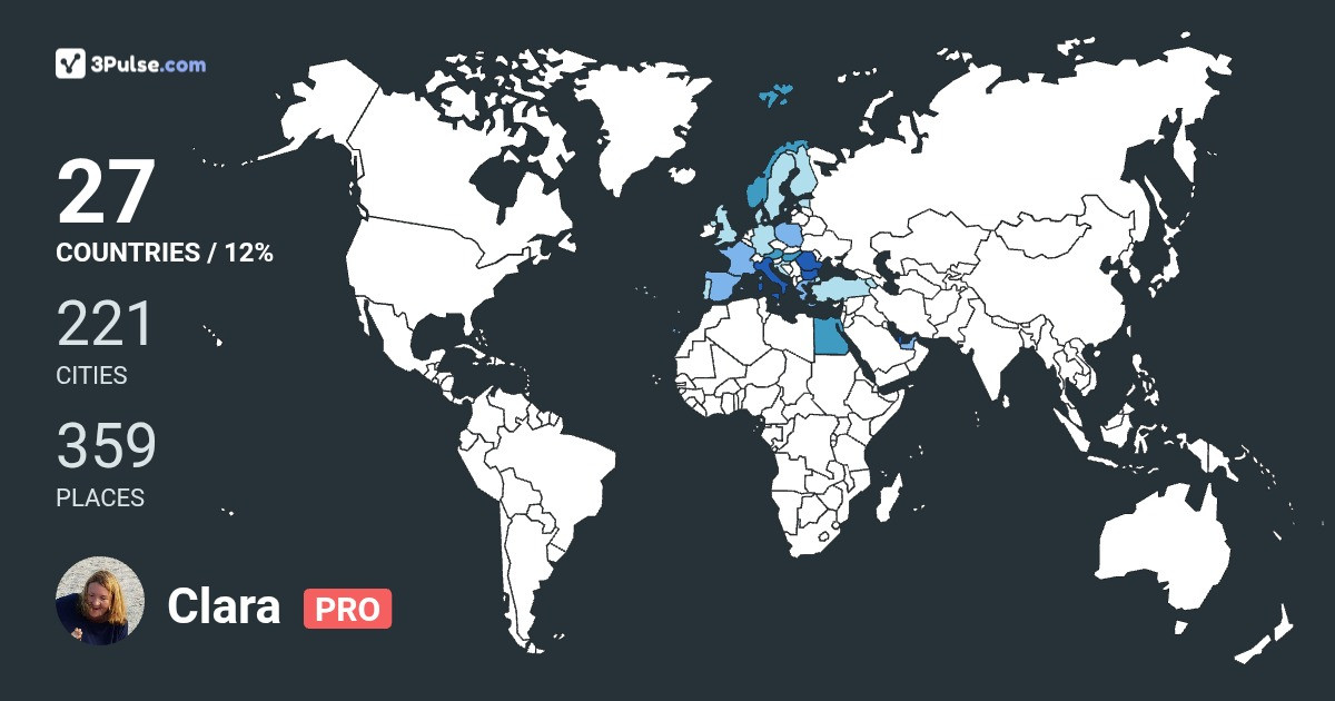 Clara Arbans's Travel Map Image