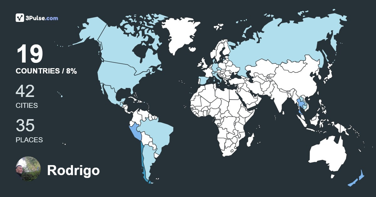 Изображение Карты путешествий Rodrigo Huechan