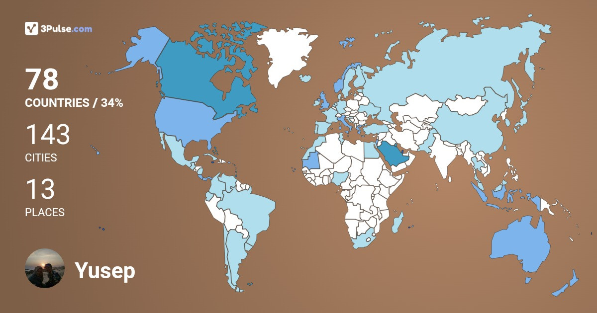 Yusep Suhendaryana's Travel Map Image