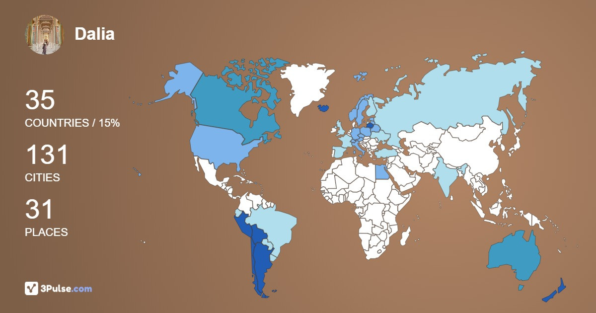 Dalia Šerėnienė's Travel Map Image