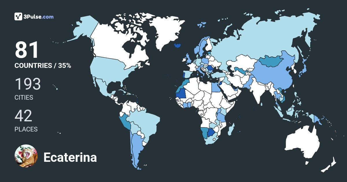 Изображение Карты путешествий Ecaterina Grigore