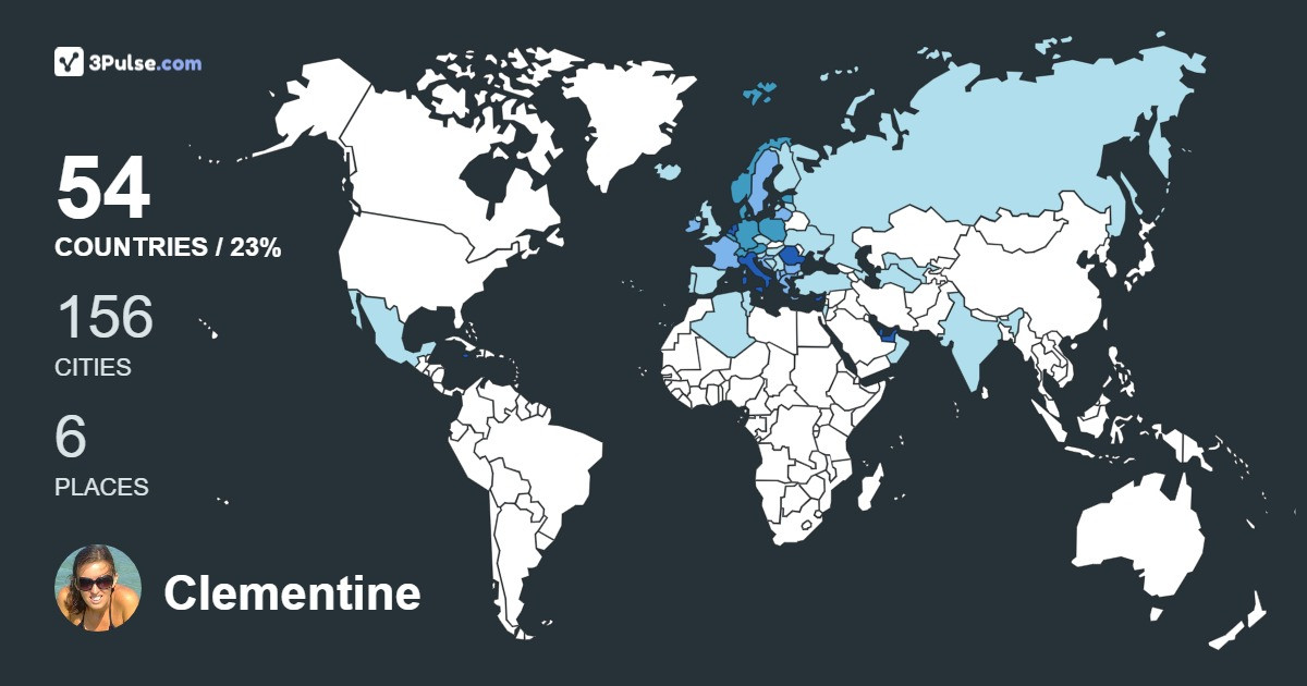 Изображение Карты путешествий Clementine Facino