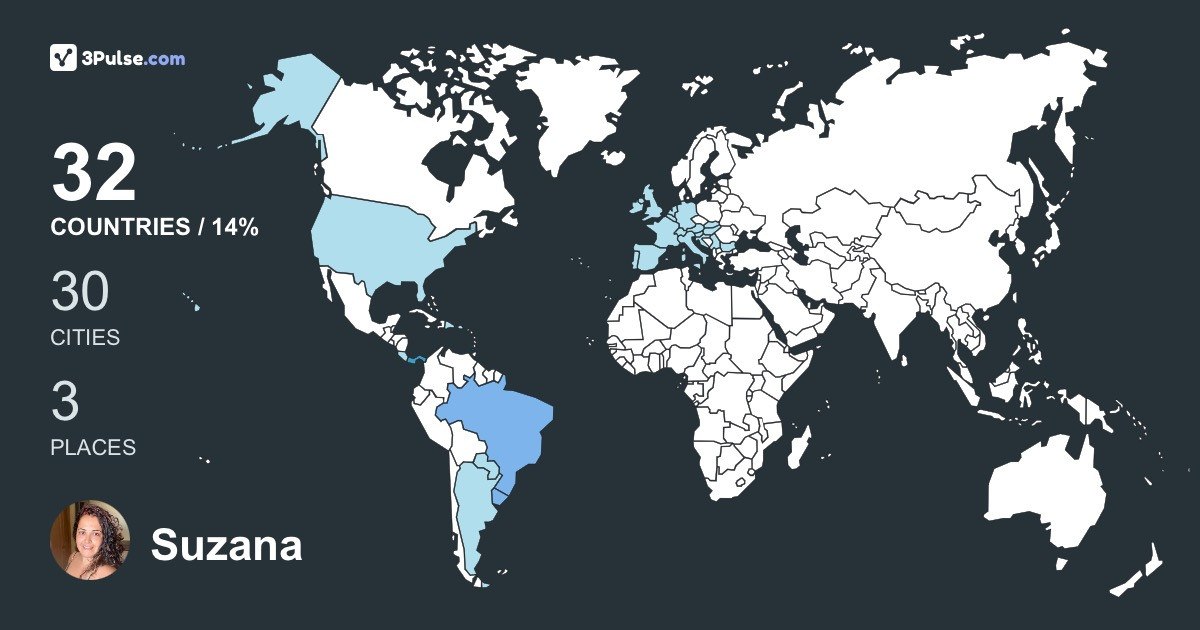 Suzana Bonifácio's Travel Map Image
