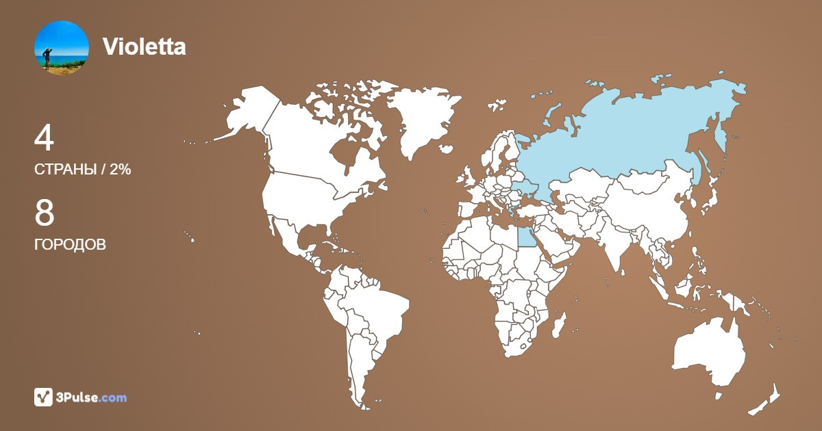 Violetta Vladimirovna's Travel Map Image