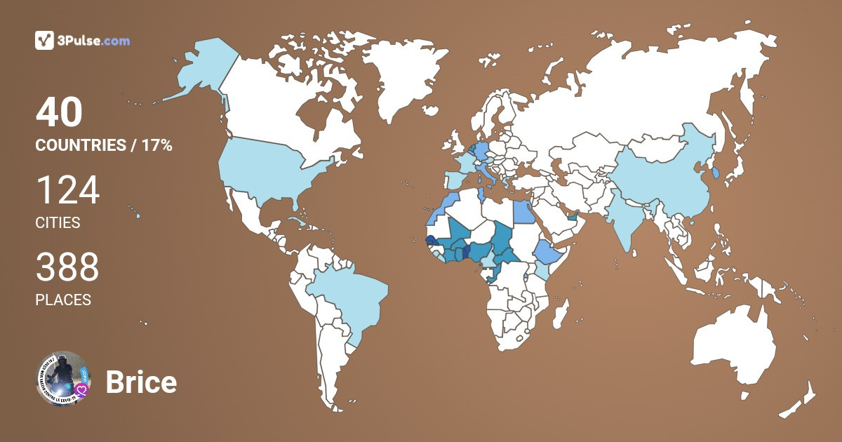 Изображение Карты путешествий Brice Sossouhounto