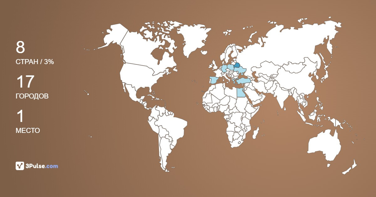 Daria's Travel Map Image