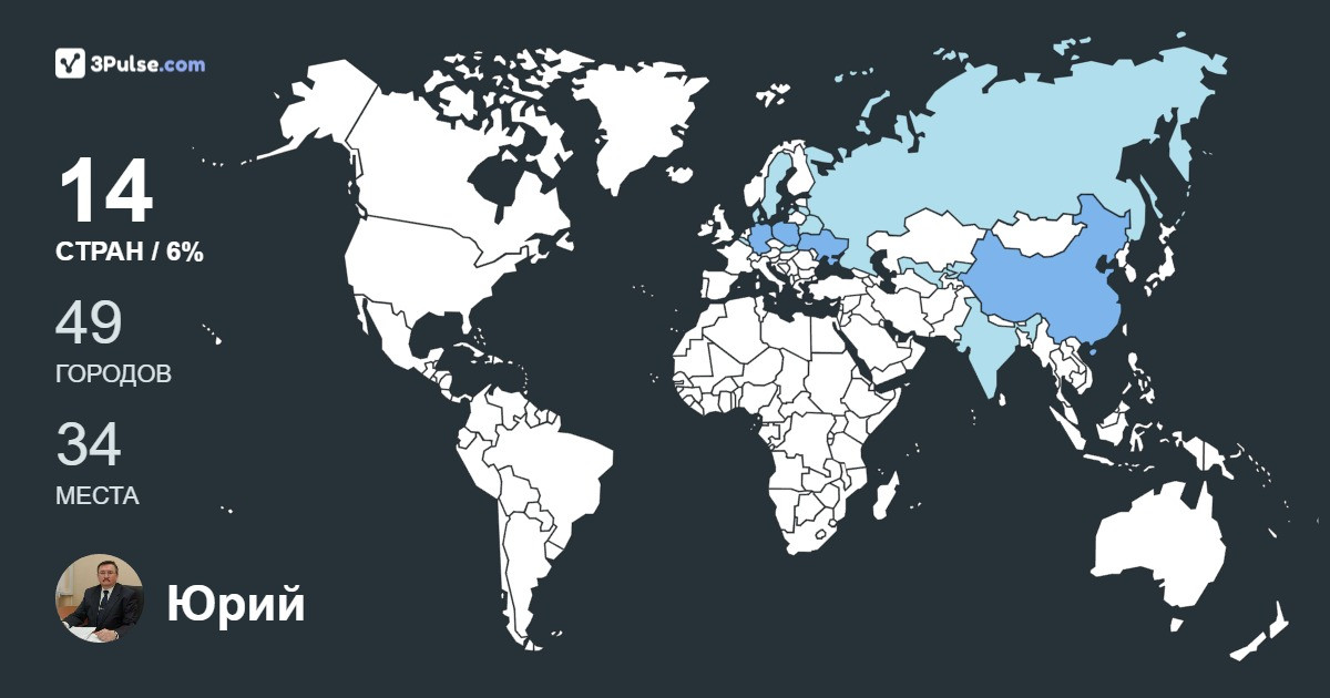 Изображение Карты путешествий Юрий Ефимов