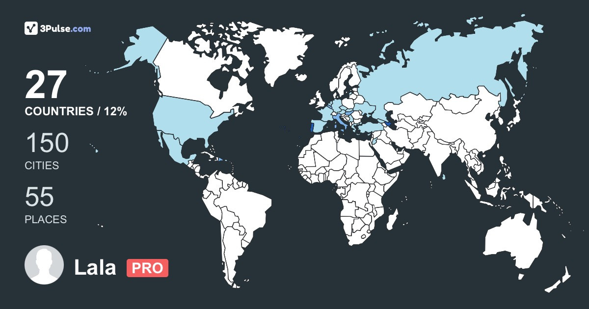 Изображение Карты путешествий Lala Nva