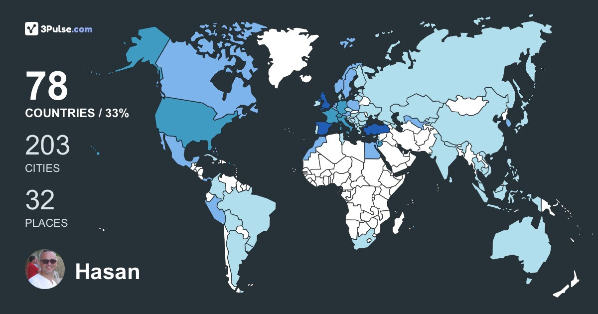 Изображение Карты путешествий Hasan Aksoy