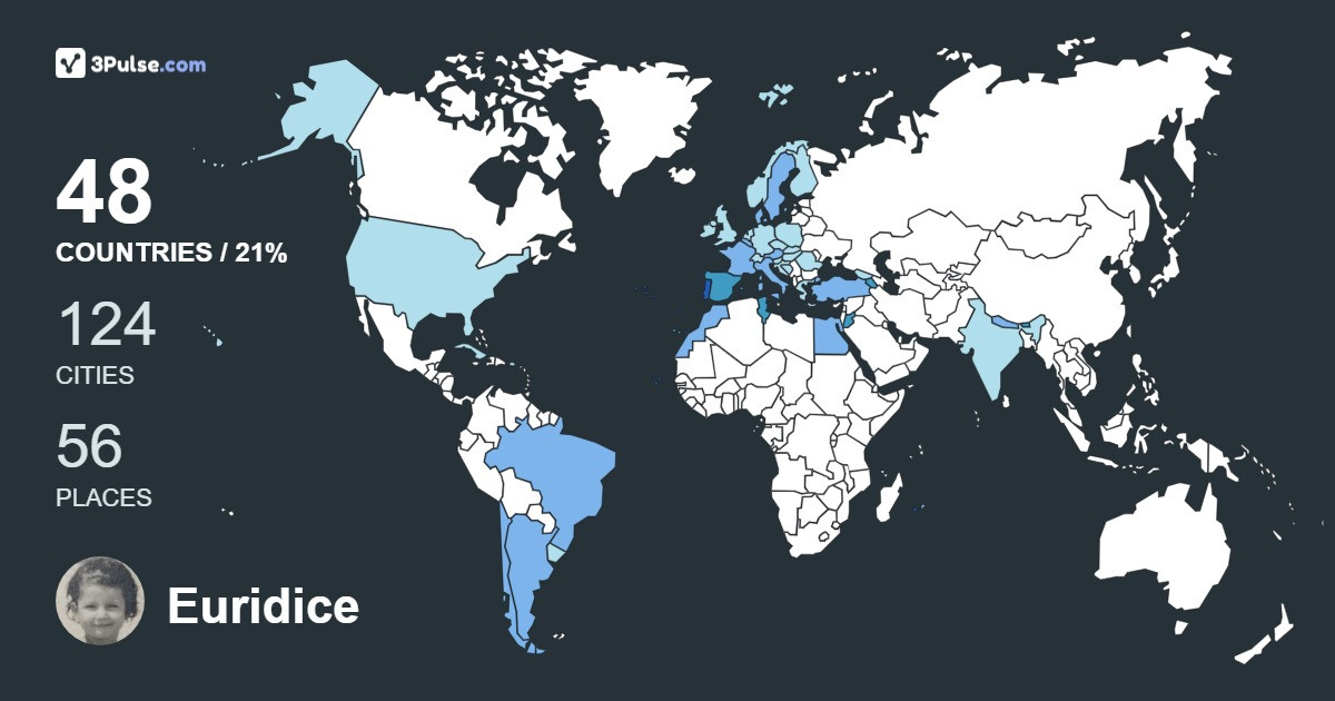 Euridice Vieira's Travel Map Image