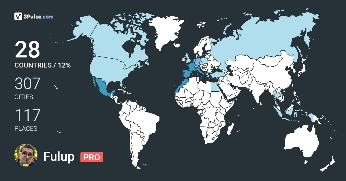Изображение Карты путешествий Fulup Travers