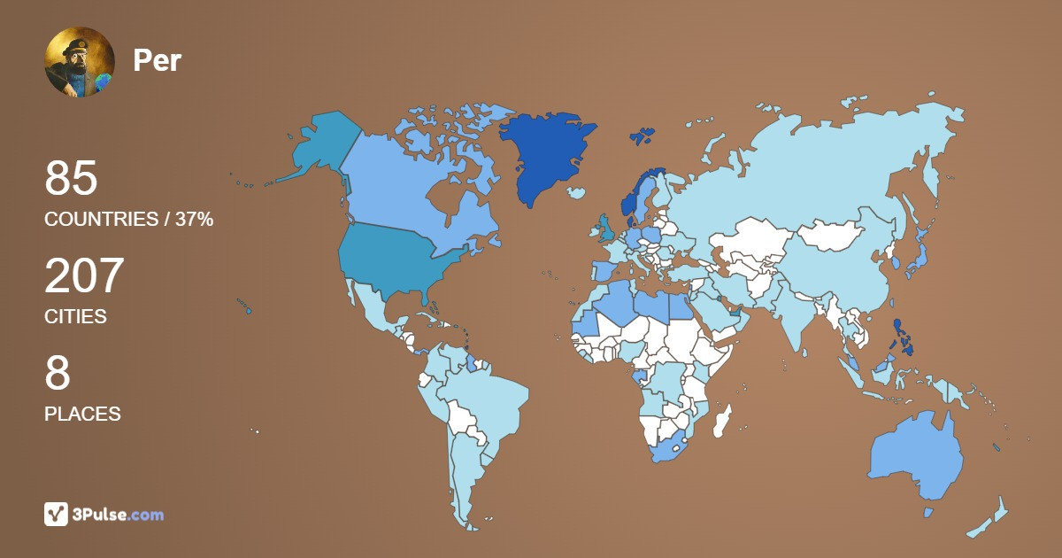 Изображение Карты путешествий Per Moerch
