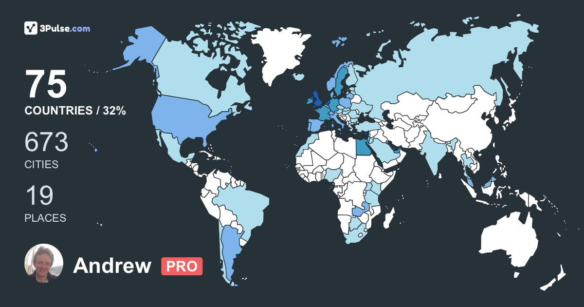 Изображение Карты путешествий Andrew Cliffin