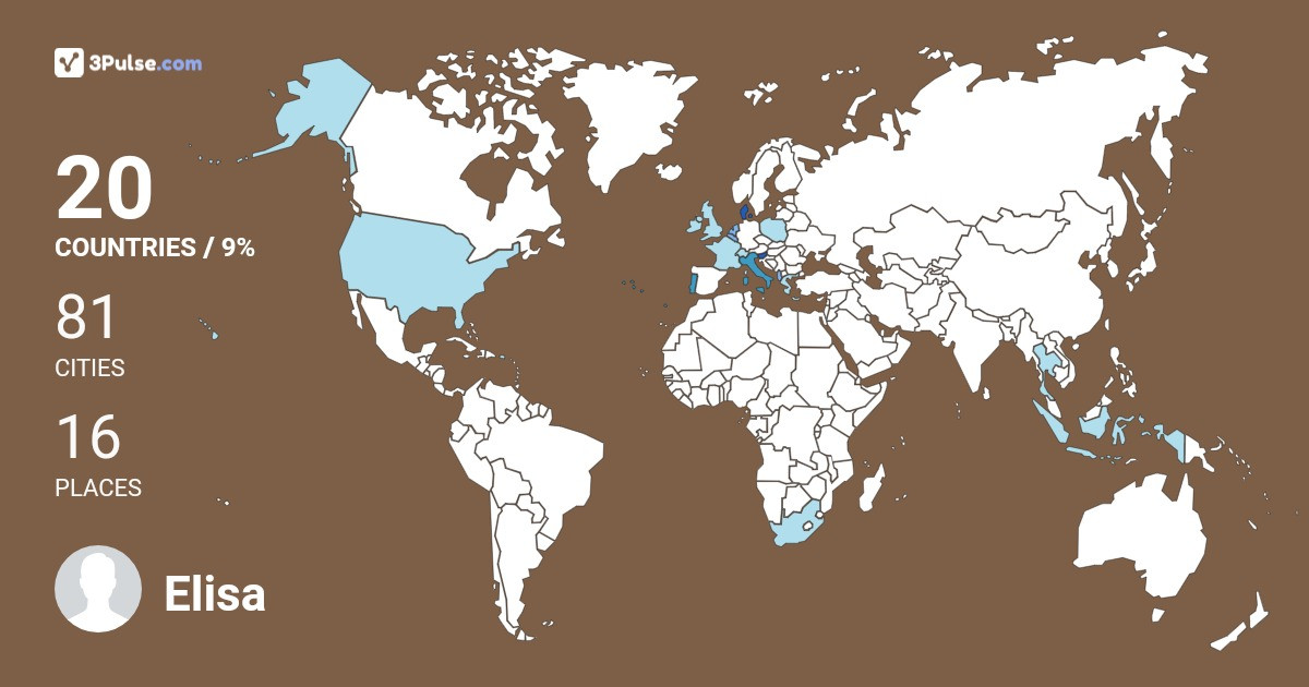 Elisa Leva's Travel Map Image