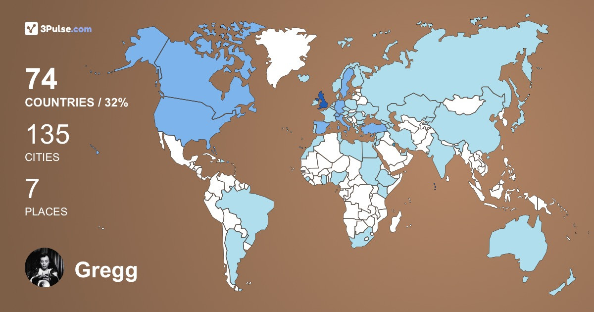 Изображение Карты путешествий Gregg Best
