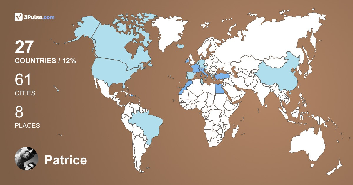 Изображение Карты путешествий Patrice Lefevre
