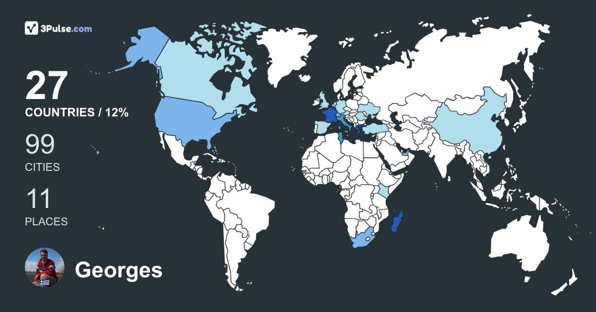 Изображение Карты путешествий Georges Liounis