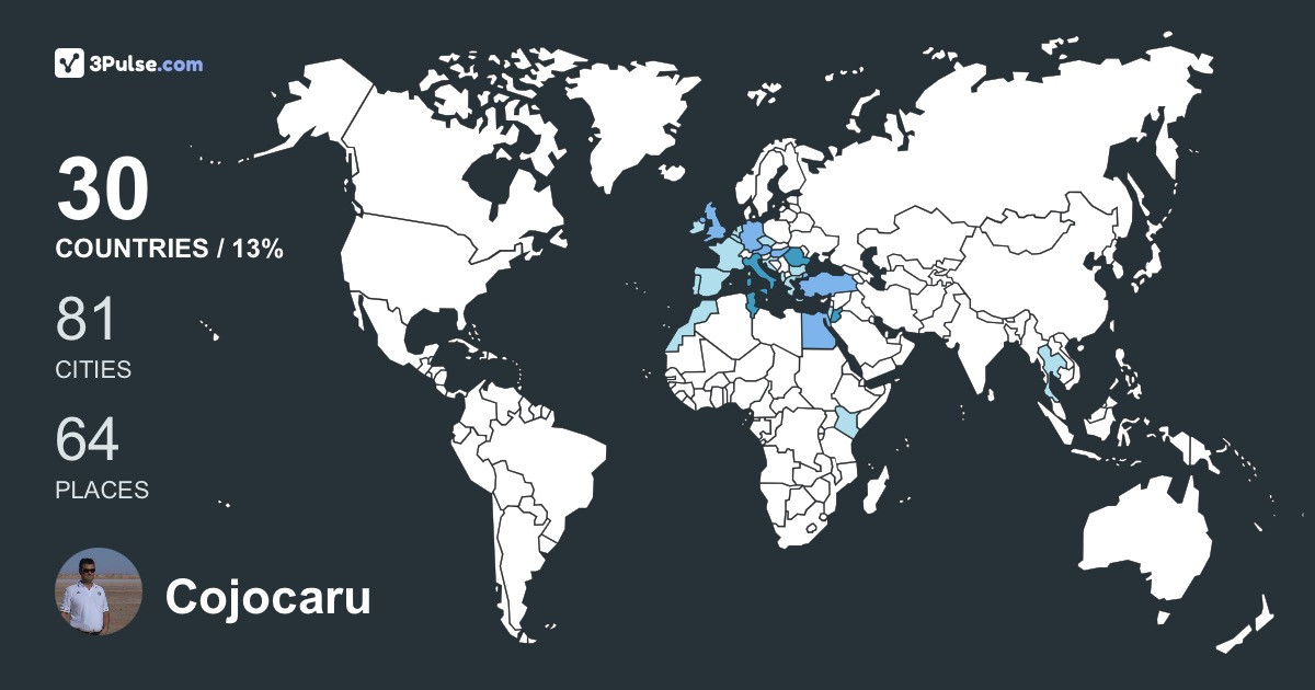 Изображение Карты путешествий Cojocaru Dorel