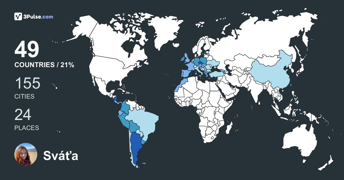 Изображение Карты путешествий Sváťa Hosaková