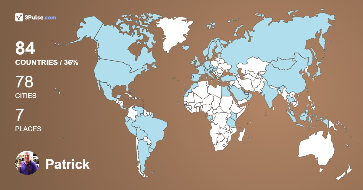 Изображение Карты путешествий Patrick Abbott