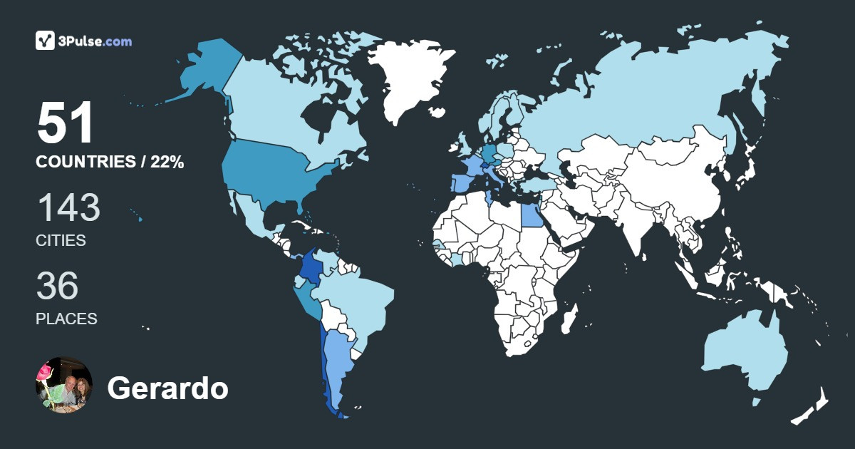 Изображение Карты путешествий Gerardo Vick