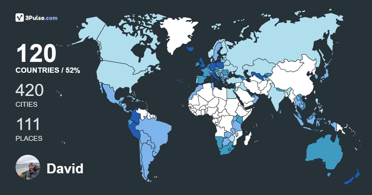 Изображение Карты путешествий David Haddad
