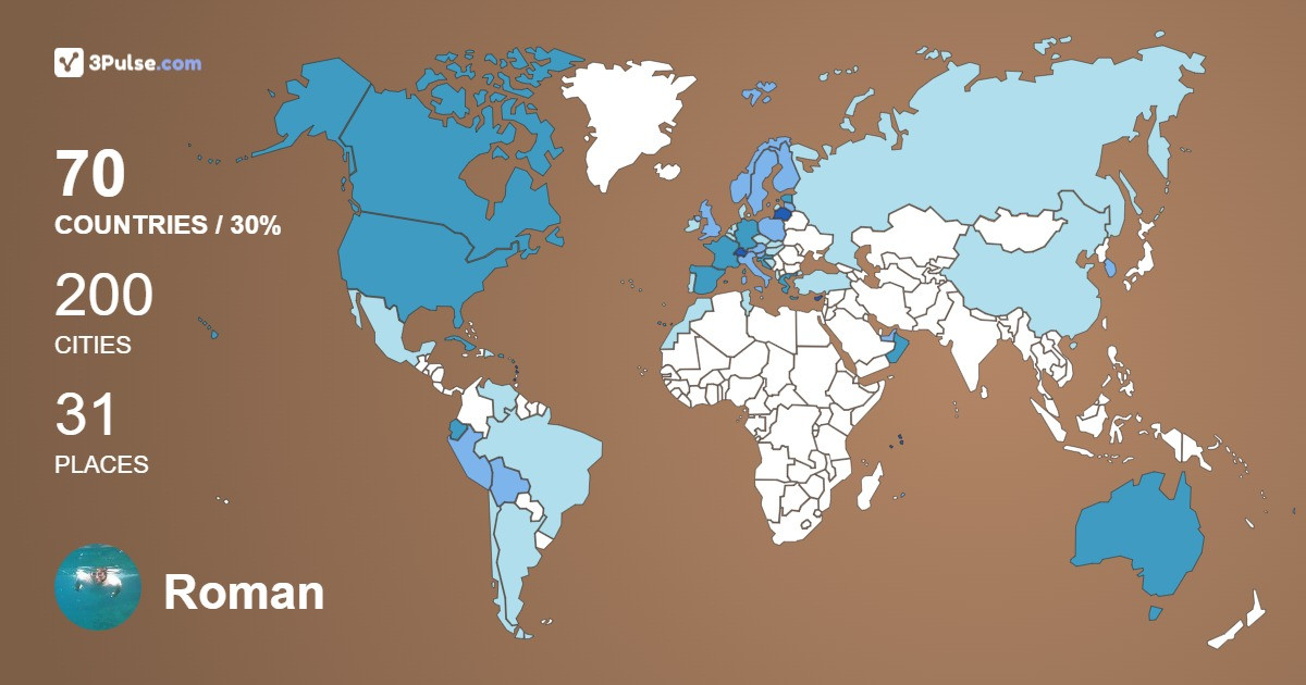 Roman Singer's Travel Map Image