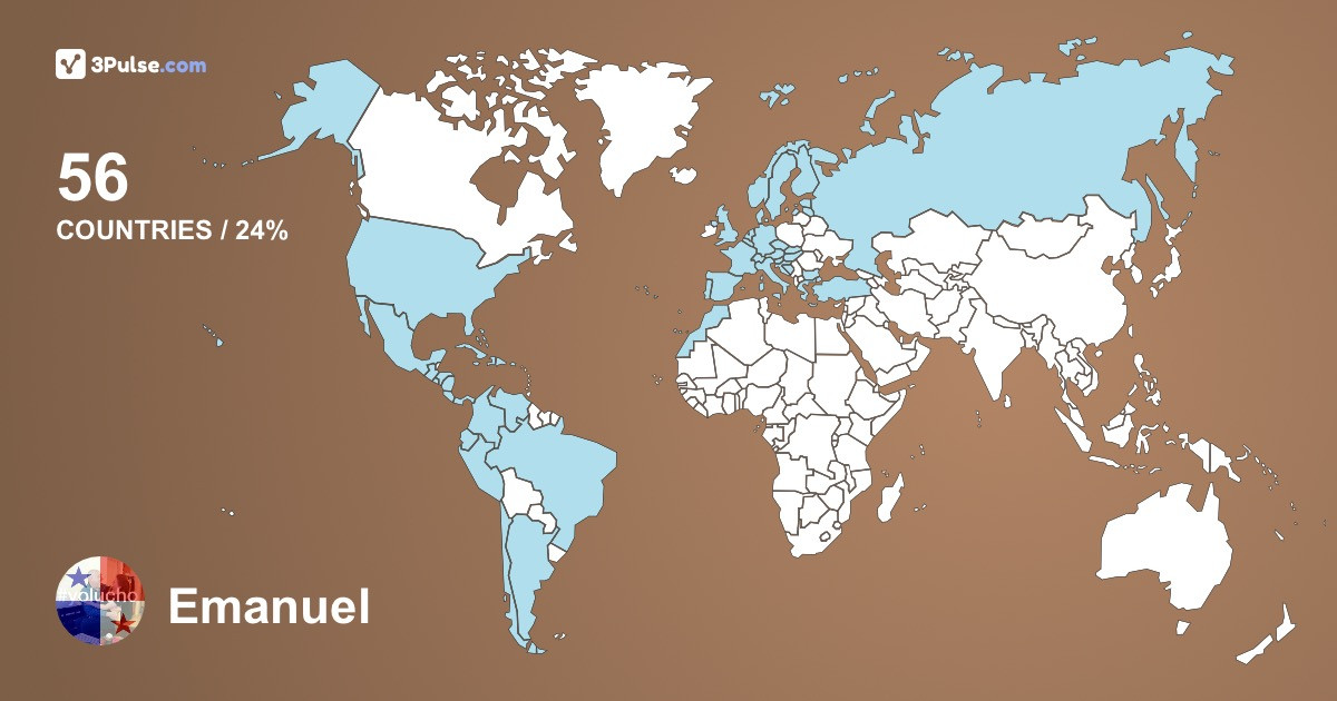 Emanuel Lyons Morgan's Travel Map Image