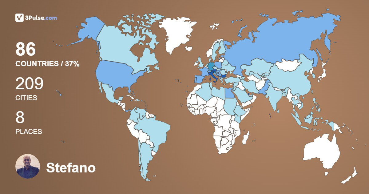Stefano Sani's Travel Map Image