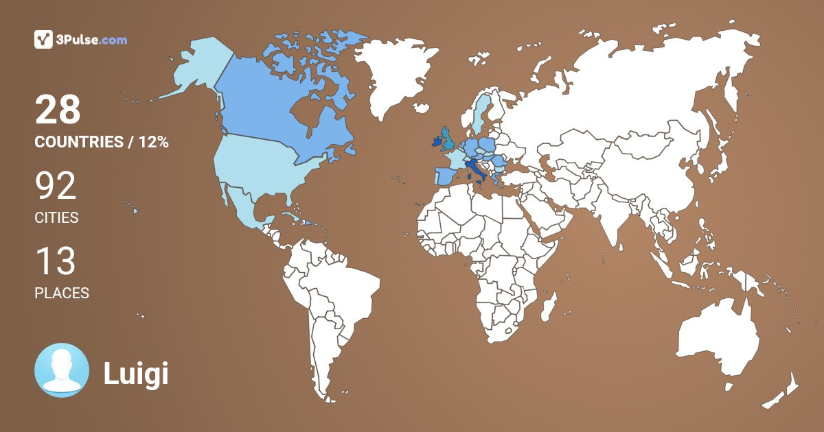 Изображение Карты путешествий Luigi Pilla