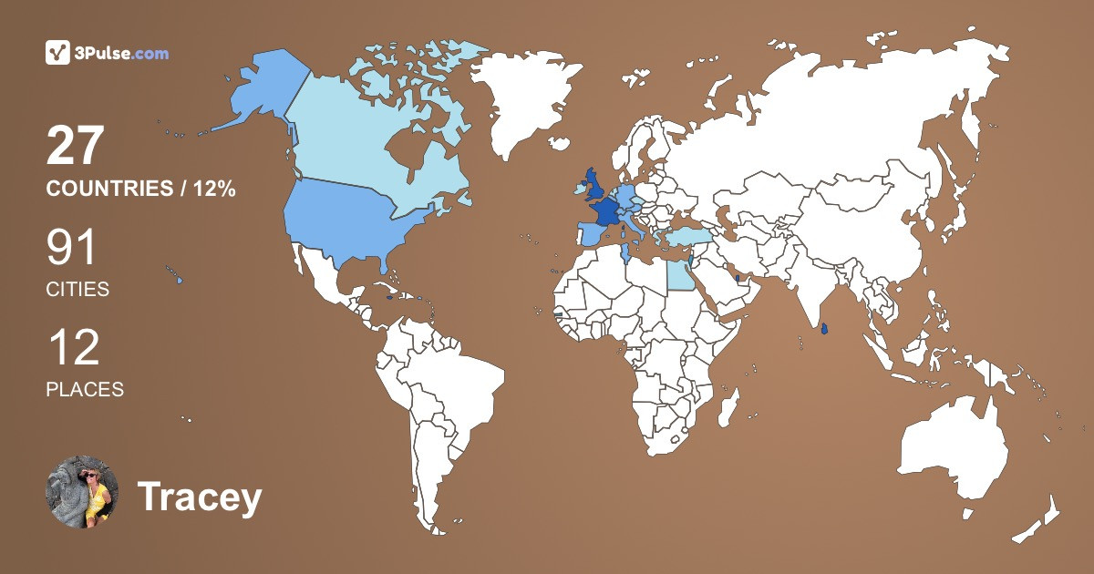 Изображение Карты путешествий Tracey Cole