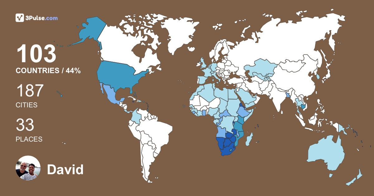 Изображение Карты путешествий David Cownie
