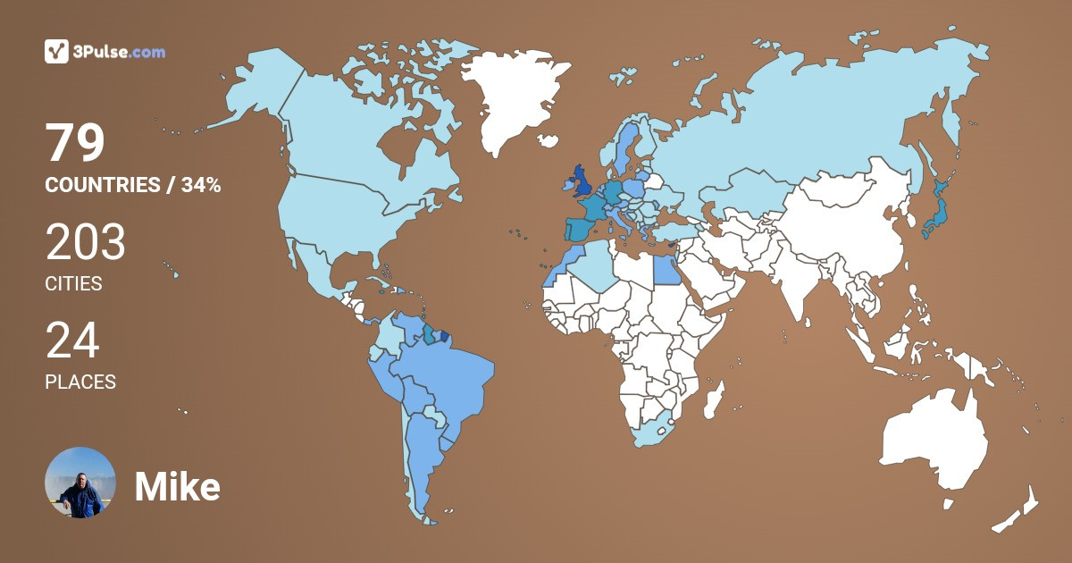 Изображение Карты путешествий Mike Barnes