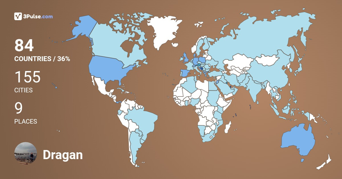 Изображение Карты путешествий Dragan Vidovic