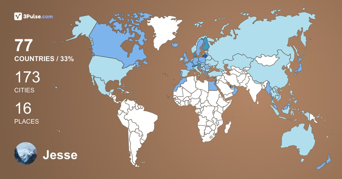 Изображение Карты путешествий Jesse Virtanen