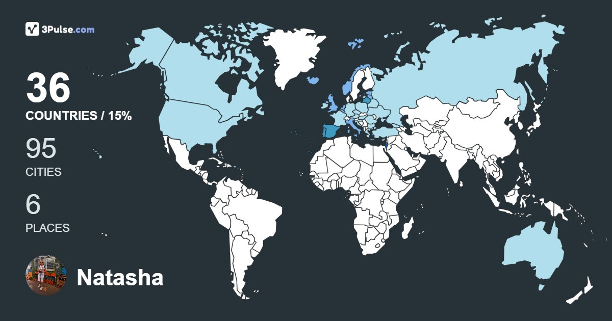Изображение Карты путешествий Natasha Kopylov