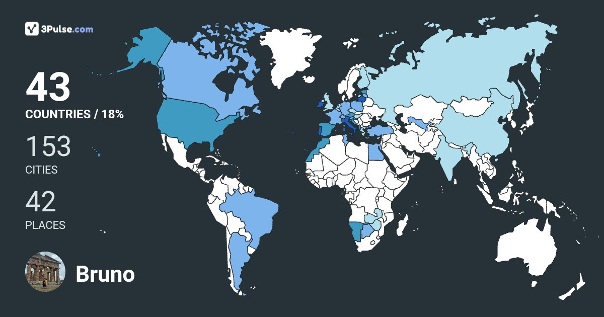 Изображение Карты путешествий Bruno Casadei