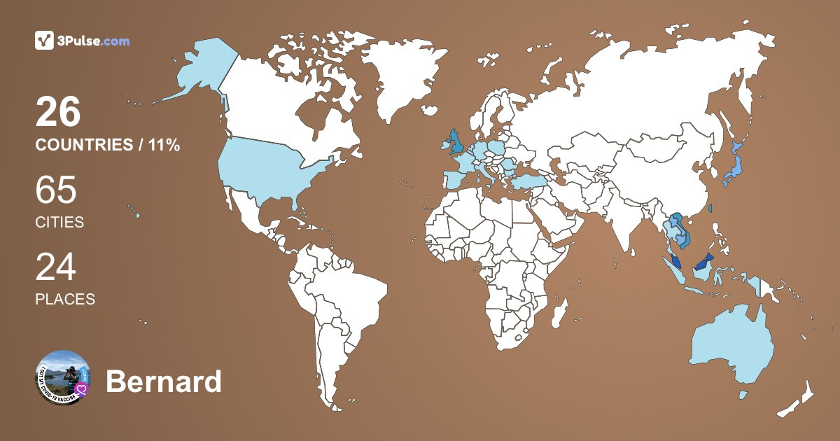 Изображение Карты путешествий Bernard Wong