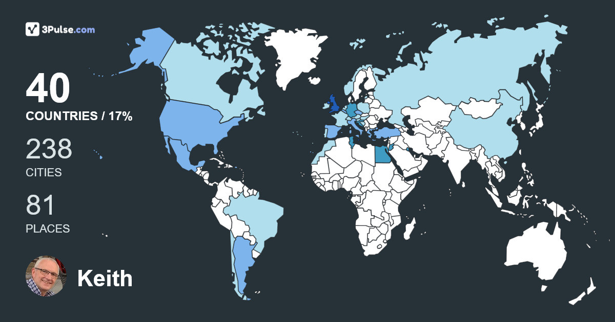 Изображение Карты путешествий Keith Hazell