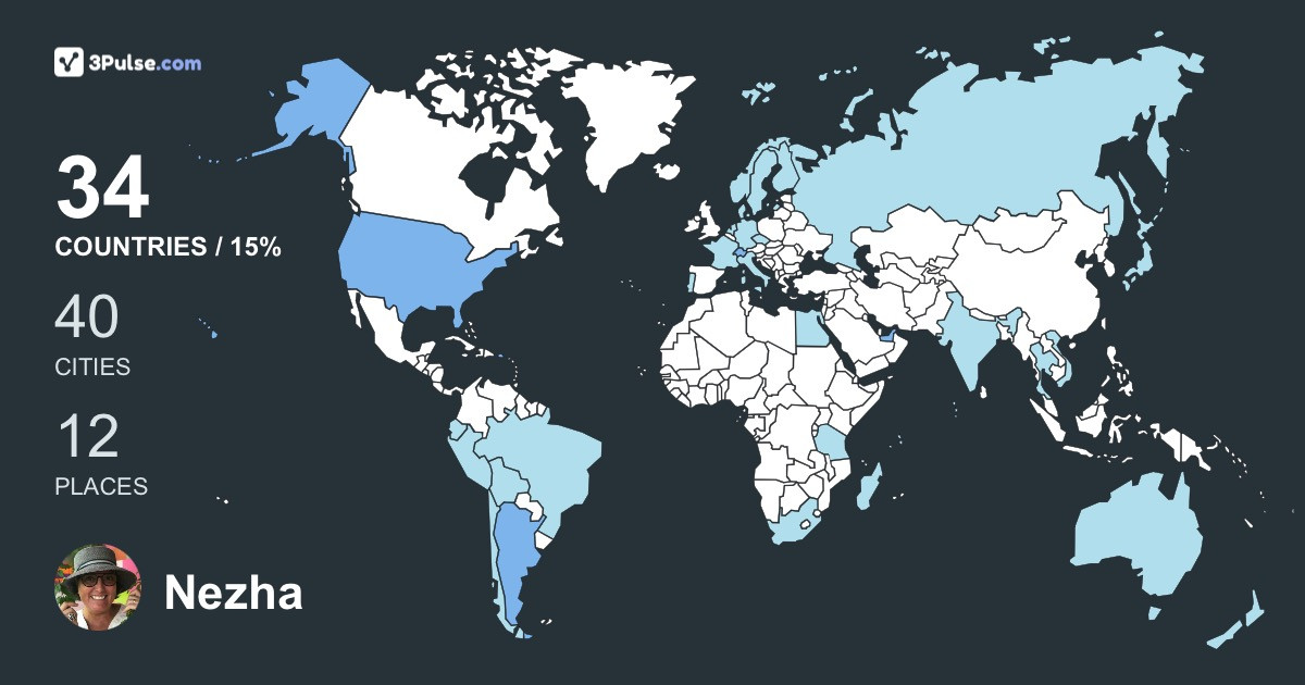 Nezha Schwizer's Travel Map Image