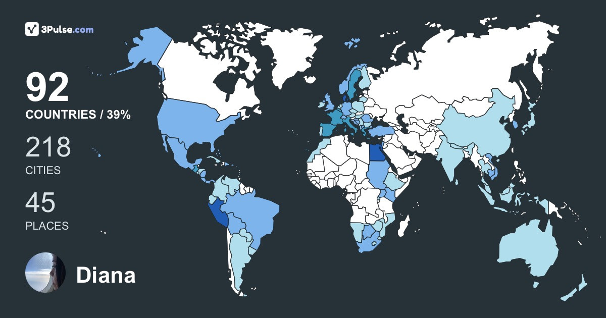 Изображение Карты путешествий Diana Castellanos Del Portal