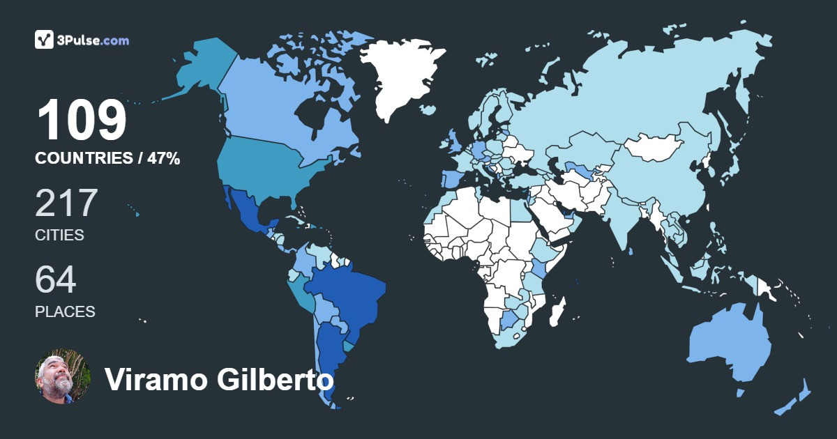 Изображение Карты путешествий Viramo Gilberto Pereira