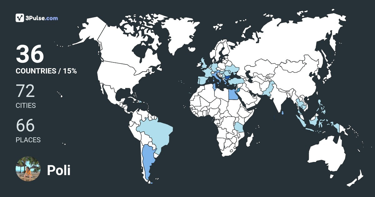 Poli Petrova's Travel Map Image